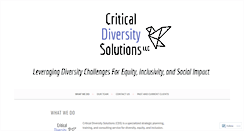 Desktop Screenshot of criticaldiversitysolutions.com